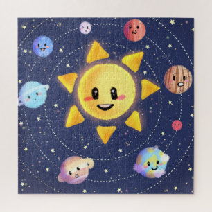 Sonnensystem Galaxy Planets Puzzle