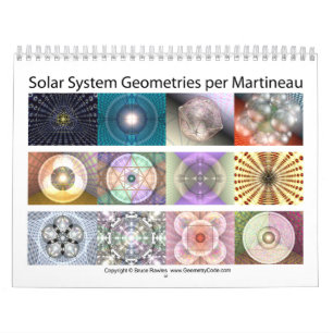 Sonnensystem-Geometrie pro Martineau Kalender