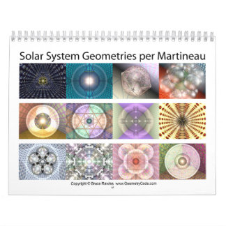 Sonnensystem-Geometrie pro Martineau Kalender