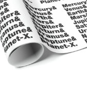 Sonnensystem Geschenkpapier (Rolleneckpunkt)