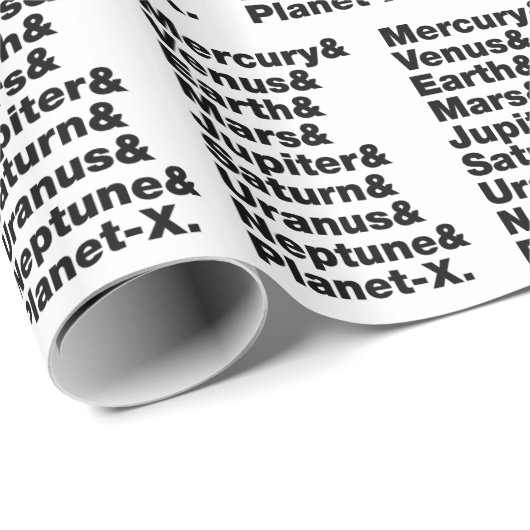Sonnensystem Geschenkpapier (Rolleneckpunkt)
