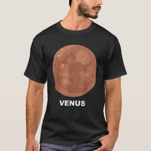 Sonnensystem-Gruppenkostüme Riesiger Planet Venus- T-Shirt