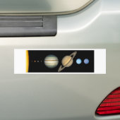 Sonnensystem im Maßstab - Solar System scale Autoaufkleber (Auf Auto)