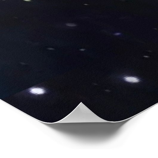 Sonnensystem in Blackhole Poster (Ecke)