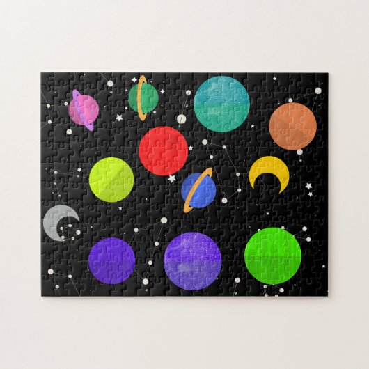 Sonnensystem Jupiter Sun Moon Neptun Space Puzzle (Horizontal)
