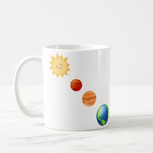 Sonnensystem Kaffeetasse (Links)