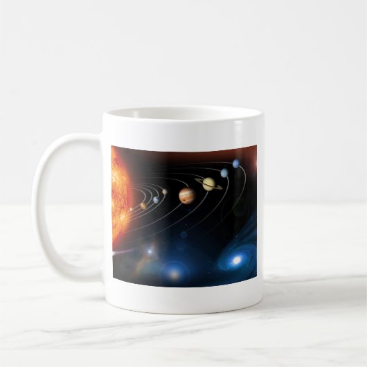 "Sonnensystem " Kaffeetasse (Links)
