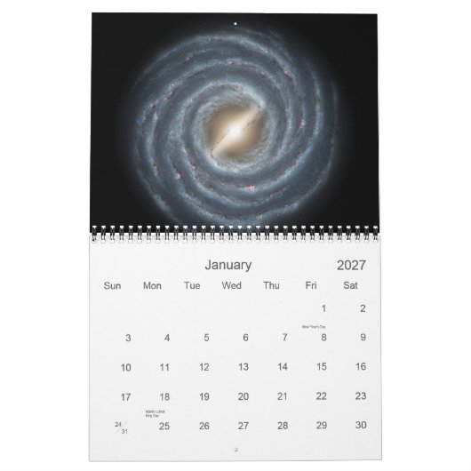 Sonnensystem-Kalender Kalender (Jan 2027)