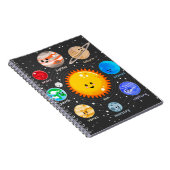 Sonnensystem Kawaii-Sternenkarte Notizblock (Rechte Seite)