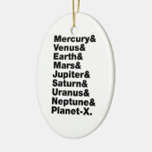 Sonnensystem Keramik Ornament (Links)