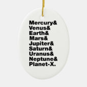 Sonnensystem Keramik Ornament (Vorne)