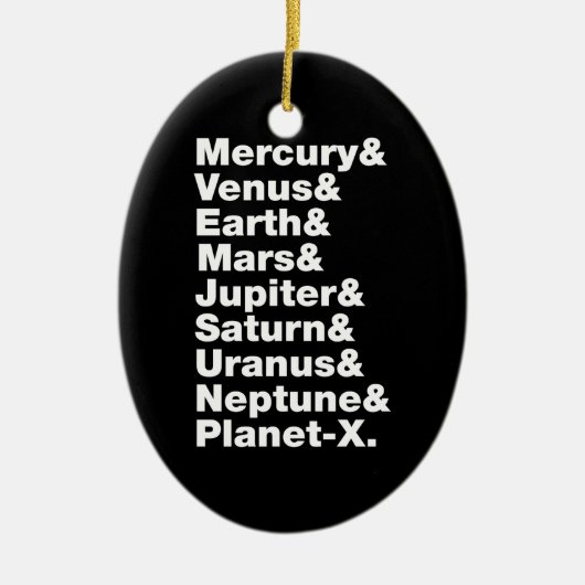 Sonnensystem Keramik Ornament (Vorne)