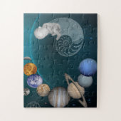 Sonnensystem, Kinderzimmer im Weltraum, Lehrlpuzzl Puzzle (Vertikal)