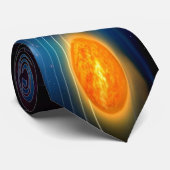 Sonnensystem Krawatte (Gerollt)