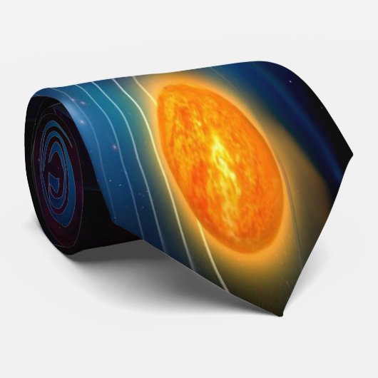 Sonnensystem Krawatte (Gerollt)