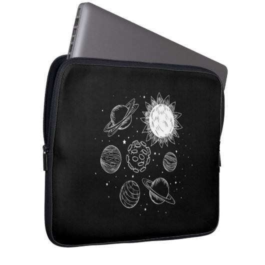 Sonnensystem Laptopschutzhülle (Vorne Rechts)