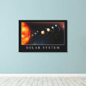 Sonnensystem Leinwanddruck (Insitu (Holzboden))