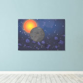 Sonnensystem Leinwanddruck (Insitu (Holzboden))