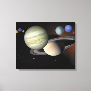 Sonnensystem Leinwanddruck