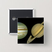 Sonnensystem ~ Long View Button (Vorne & Hinten)