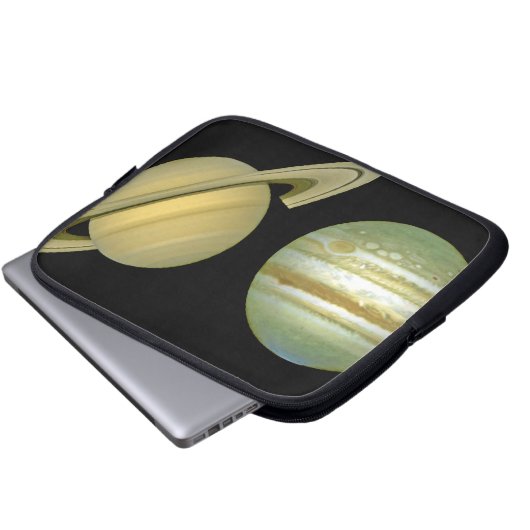 Sonnensystem ~ Long View Laptopschutzhülle (Vorne Knopf)