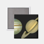 Sonnensystem ~ Long View Magnet (Vorderseite/Rückseite)