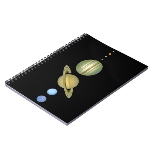 Sonnensystem ~ Long View Notizblock (Linke Seite)