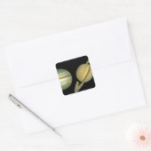 Sonnensystem ~ Long View Quadratischer Aufkleber (Umschlag)