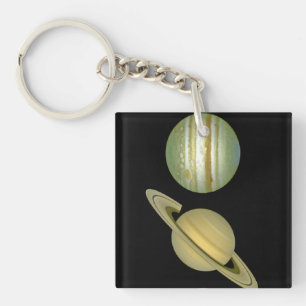 Sonnensystem ~ Long View Schlüsselanhänger