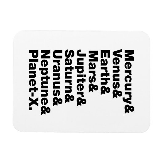 Sonnensystem Magnet (Horizontal)