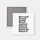 Sonnensystem Magnet (Vorderseite/Rückseite)