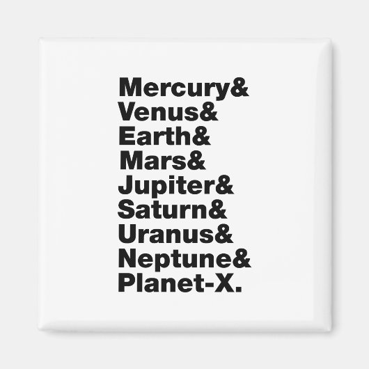 Sonnensystem Magnet (Vorne)