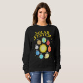 Sonnensystem mit Planets Science Space Planet 1 Sweatshirt (Vorne ganz)