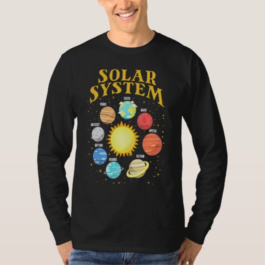 Sonnensystem mit Planets Science Space Planet 1 T-Shirt (Vorderseite)