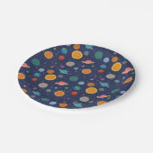 Sonnensystem mit Sonne und Planeten Pappteller (Schrägansicht)