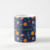 Sonnensystem mit Sonne und Planeten Personalisiert Kaffeetasse (Mittel)