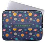 Sonnensystem mit Sonne und Planeten Personalisiert Laptopschutzhülle (Vorderseite)