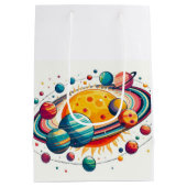 Sonnensystem Mittlere Geschenktüte (Rückseite)