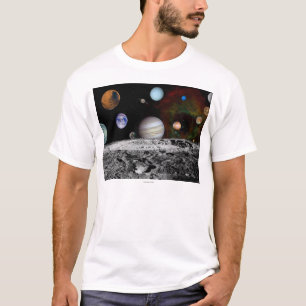 Sonnensystem-Montage der Voyager-Bilder T-Shirt