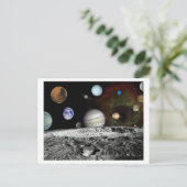 Sonnensystem-Montage Postkarte (Stehend Vorderseite)