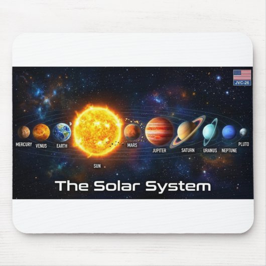 Sonnensystem Mousepad (Vorne)