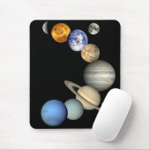 Sonnensystem Mousepad (Mit Mouse)