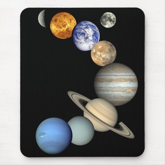 Sonnensystem Mousepad (Vorne)