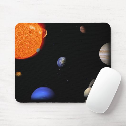 Sonnensystem Mousepad (Mit Mouse)