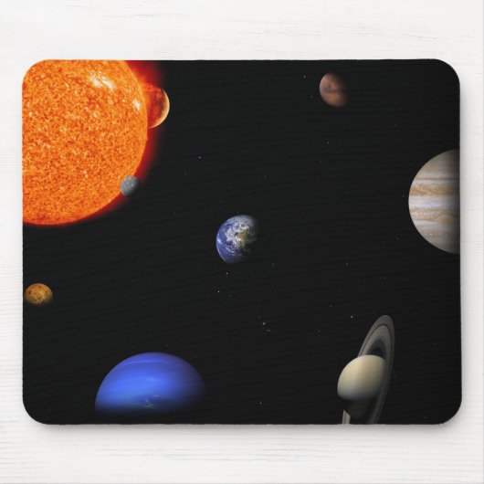 Sonnensystem Mousepad (Vorne)