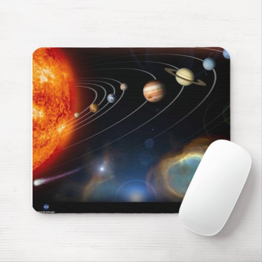 Sonnensystem Mousepad (Mit Mouse)