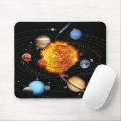 Sonnensystem Mousepad (Mit Mouse)