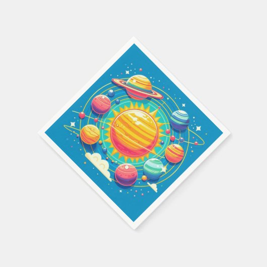 Sonnensystem Napkins Serviette (Ecke)