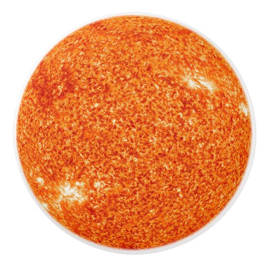 Sonnensystem Orange Yellow Planet Hot Keramikknauf (Vorderseite)