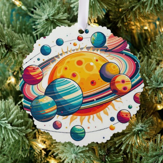 Sonnensystem Ornament Karte (Insitu (Baum))